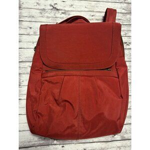 Travelon Handbag Women's Rust Red Anti-Theft Signature Slim Backpack Bag